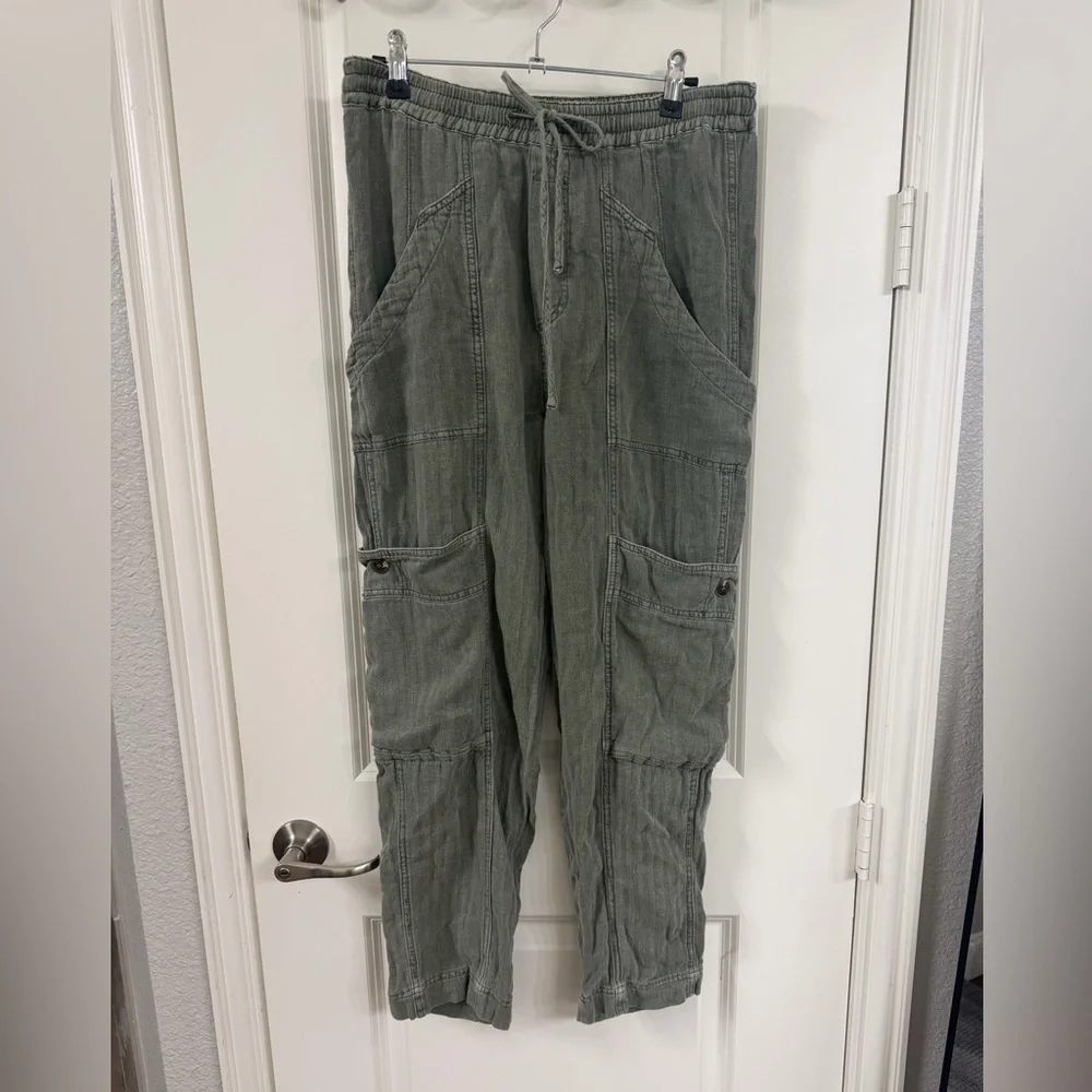 Free People Sage Green Cargo Pants